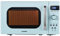 COMFEE' Horno microondas pequeño retro con tamaño compacto, 9 menús preestablecidos, tocadiscos de memoria de posición, función de silencio, microondas de encimera para espacios pequeños, 0.7 pies