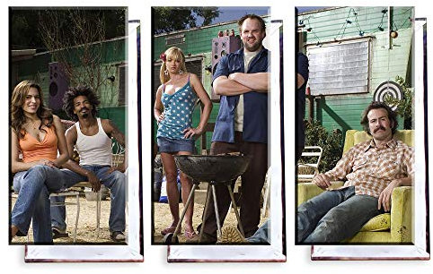 Unified Distribution My Name is Earl - Dreiteiler (120x80 cm) Kunstdruck auf Leinwand • erstklassige Druckqualität • Dekoration • Wandbild