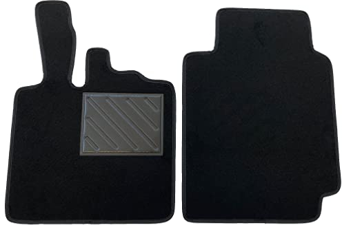 Fußmatten Smart W450 1998-2007 ForTwo, passgenau, rutschfest, PVC, Absatzschoner, Schwarz