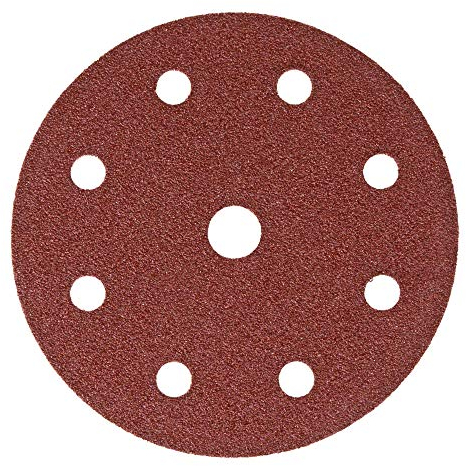 STIER Schleifscheiben Holz D125 / P120 / 8-Loch / 25 Stk., Schleifpapier, Exzenterschleifpapier, Exzenterschleifscheiben, 125mm