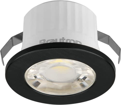 Braytron LED Einbauspot Minispot 3 Watt | 240 Lumen | rund | schwarz | IP54 Neutralweiß (4000 K)