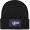 Island-Flagge Unisex Mütze Warm Flexibel Erwachsene Strickmütze, schwarz, 6 7/8/7 3/8