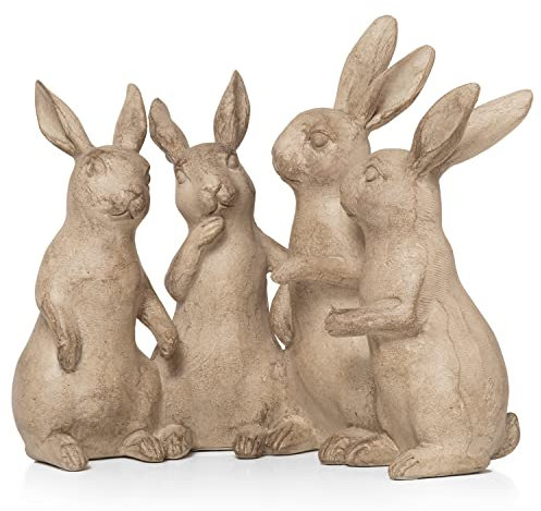 Moritz Deko Figur Dekohasen Rudel Osterhasen Bande Familie Kolonie Kaninchen Kanickel Osterhase Osterdekoration Garten Deko