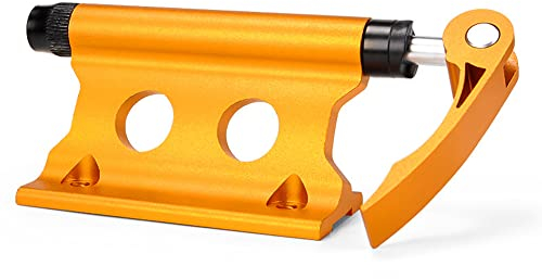 OrangeClub Fahrrad Gabelhalterung, Vorderradgabel, Fester Clip, Bike Hitch Zubehör für Fahrrad Rennrad (Gelb)