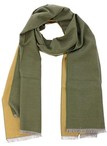 More Than Hip FanXing Schal für Damen und Herren - Sand/Salbei - Super Weiches Halstuch aus Bambus Viskose Schal für Herren und Damen Bamboo Scarf Deckenschal Warm Winter - 30 x 200 cm