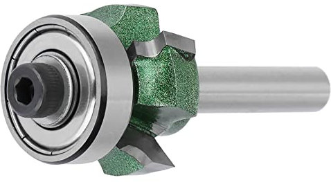 Woodworking Milling Cutter 4 Teeth Trimming Cutter Edge Trimmer Router Bit (R2) Edge Banding Router Bit,Edge Banding Trimmer,Edge Banding Trimmer,Edge Band Trimmer Bit (1/4 * R2)