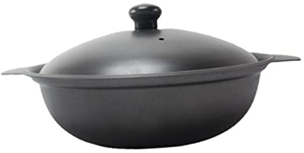 1 Pc Casserole Poêle à Tajine En Fonte Braisière Cocotte En Fer Récipients Avec Couvercles Pot En Pierre Bibimbap Pot En Terre Cuite Pot De Terre Shabu Shabu Rond Bakélite