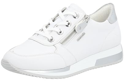 Remonte Damen D0H11 Sneaker, Weiss/Weiss/Ice / 80, 38 EU
