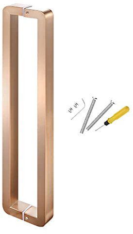 Maniglia di spinta per porta esterna interna/Maniglie per porte in vetro per doccia, design a due lati Maniglia per porta d'ingresso moderna commerciale, Maniglia per porta scorrevole del fienile