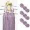 Showgeous 3 Stück Käsetuch Tischläufer Lila, 90 x 300 cm Tischläufer Boho Style Rustikaler Seihtuch Gaze Stoff Tischdekoration für Vintage Hochzeit Geburtstage Babyparty Urlaub Party