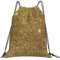 Rucksack mit Kordelzug, Unisex-Strangtasche, Sport-Turnbeutel, lässiger Tagesrucksack, Kordelzug-Sackpack, Gold-Glitzer-Glitzer