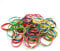 120 Elastic Bands, Stretchable Colored Rubber Bands, Storage Elastic Bands, Suitable for Offices, Homes, Schools