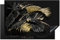 KitchenYeah© Copri Piano Induzione 80x52 cm Cucina Coprifornelli Copertura Protezione Cottura Tutto per la Cucina Foglie - Oro - Nero - Lusso