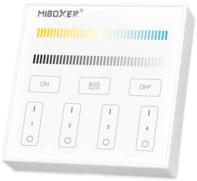 B2 - Telecomando a 4 zone (temperatura colore), alimentato a batteria, installazione senza cablaggio magnetico