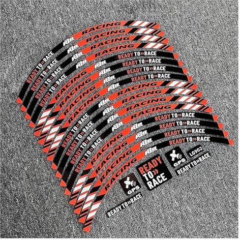 Für KTM Duke 125 200 250 390 690 790 890 990 1290 RC 125 390 Rad Reifen Aufkleber Reflektierende 17 Felgenband Aufkleber(Farbe:4A)