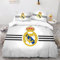 Enfunt-Home Real Madrid Fundas Nórdicas Cama 90 de 3 Piezas - Fundas Poliéster Nórdico 150x200cm con 2 Fundas de Almohada 50x75cm