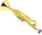 Alasum 1stück Trompete Spielzeug Simulierte Musikinstrument Für Musikunterricht Goldene Blasinstrument-Requisite Für Kleinkinder Und Bühnenaufführungen