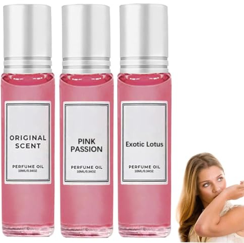 Pheromon Parfüm Frauen,Pheromone Perfume Collection,Roll-On Pheromon Parfüm,Enhanced Scents Pheromon-Parfüm, Pheromone Damendüfte (3PCS)