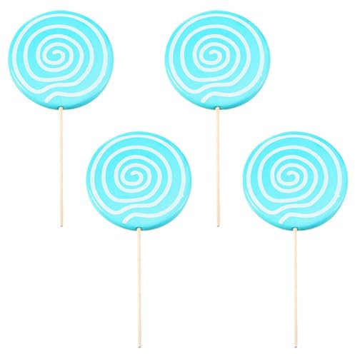 Cabilock Lollipop-Modelle Gefälschte Lollis Für Party-Foto-Requisiten 4 Stück Große Süßigkeiten-Lollis