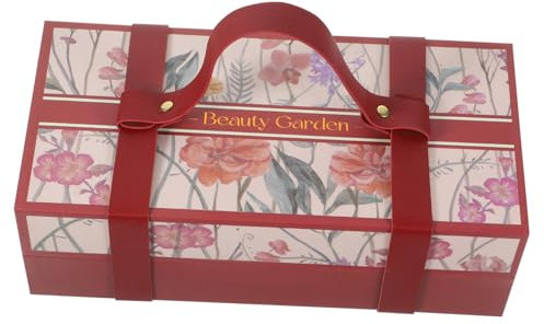 Anneome Hochwertige Geschenkbox für Hochzeiten und Feiern Rote Verpackungsbox für Partygeschenke Langlebig und Leicht zu Transportieren für Hochzeitsdekoration und