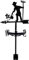 MWAYOYTE Girouette décorative de Jardin en métal, girouette en Acier Inoxydable, girouette de scène de Ferme pour Montage sur Piquet de Jardin, Gazebo de Cour