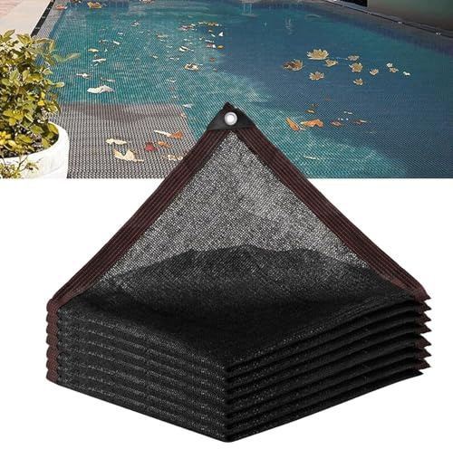 Feines Netz-Pool-Laubnetz, rechteckig, mit Ösen für Innen- und oberirdische Pools, 2 x 4 m, langlebige Laubnetz-Lösung