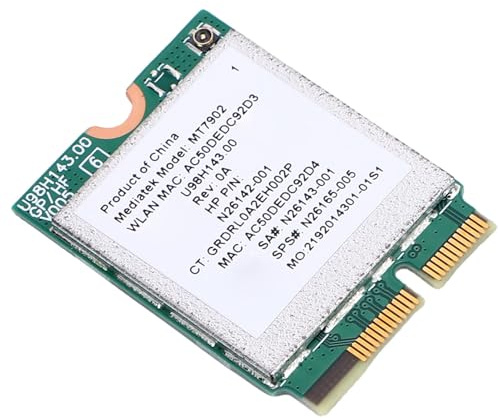 Tomantery Gaming WiFi Wireless Net Card NGFF M.2 4200 Mbit/s für Wins 10 11 Laptop-Netzwerkadapter mit 8 DBi Antennenhalterung, Ideal für VR-Gaming-Enthusiasten