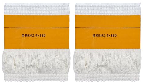 2-Pack Kerosene Heater Wick Replacement, 95x2.5x180mm Fiberglass Cotton Blend, Fits Most Portable Kerosene Heaters, Oil Lamps, Camping Stoves – Direct Replacement, Long Burn Time, Easy to Install