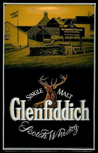 GLENFIDDICH DISTILLERY 3D Embossed Vintage Tin Metal Pub Sign