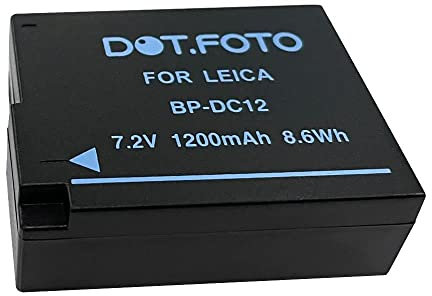 Dot.Foto BP-DC12, BP-DC12-E Premium 7.2v / 1200mAh Akku für Leica Q (Typ 116), Q-P, CL, V-LUX (Typ 114), V-LUX 4, V-LUX 5