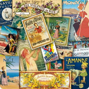 Cartexpo PL297 Divers Dessous de Plat Patchwork Sud Verre