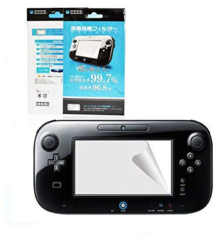 OSTENT Protector de pantalla ultra claro Protector de película LCD para piel Compatible con Nintendo Wii U Gamepad Pack de 3