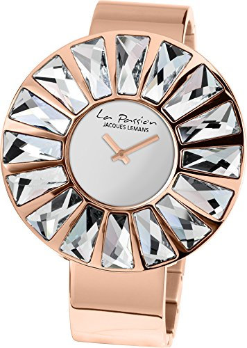 JACQUES LEMANS Damenuhr La Passion LP-120 massiv Edelstahl ip-rosé LP-120B