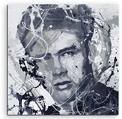 James Dean IV Art 60x60cm - Wandbild als Kunstbild Malerei Fotoleinwand fertig auf Keilrahmen direkt vom Künstler
