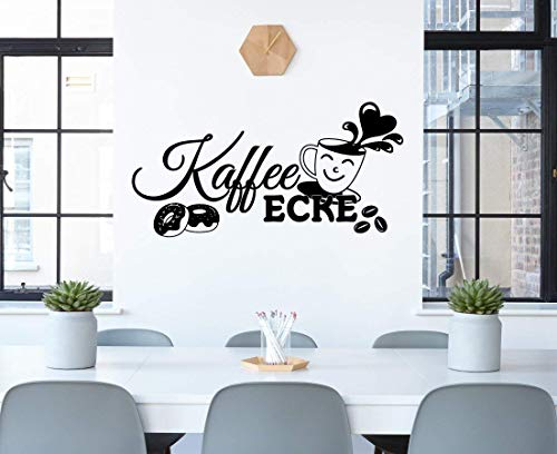 *NEU* Wandaufkleber/Wandtattoo/Wandsticker - Spruch für die Küche/Büro ***Kaffee Ecke*** (Größen.- und Farbauswahl)