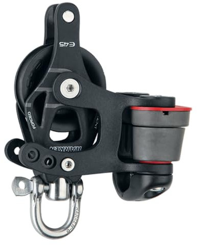 Harken Block Element Einfach/Cam-Matic 15/Wirbel/Hundsfott Réa de 45 mm Pour Cordage jusqu'à 12 mm