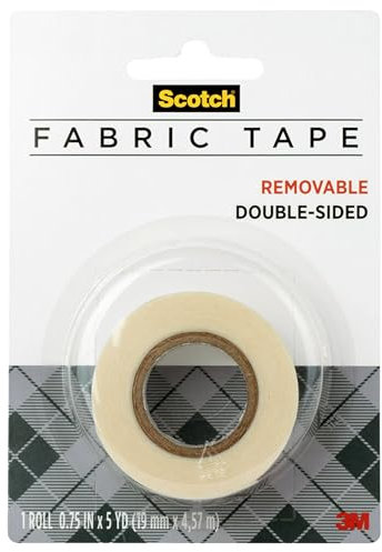 Scotch Create Removable Double-Sided Fabric Tape, 3/4 in x 5 yd (FTR-1-CFT)