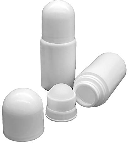 FSSTUD 4 Stück 50ml Kunststoff Nachfüllbare Roll On Flasche Aromatherapie Flaschen mit Rollenkugel