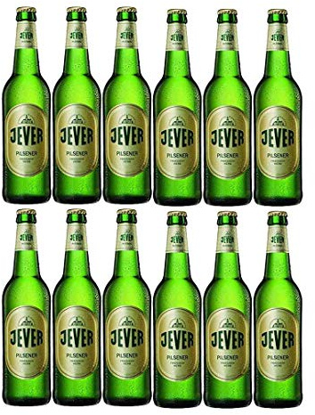 Jever Premium German Pilsner 500ml Bottles (12 Pack) - 4.9% ABV - Belgian Beer Gifts for Men, Birthday Gifts for Men and Women, Beers and Lagers Offers Belgian Gift Beer Pack Alcohol Gift Set