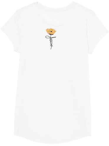 Jesus Sonnenblume Kreuz Christliche Geschenk für Christen T-Shirt