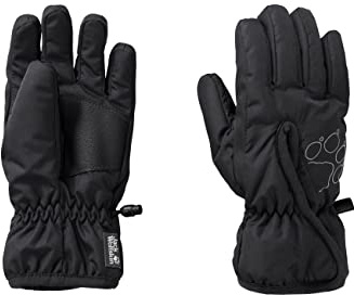 Jack Wolfskin Unisex Kinder EASY ENTRY GLOVE K Fingerhandschuhe, black, 128