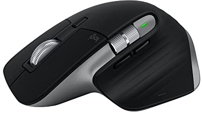 Logitech MX Master 3S for Mac Wireless Bluetooth Mouse, Ultra-Fast Scrolling, Ergo, 8K DPI, Quiet Clicks, Track on Glass, USB-C, Apple, iPad - Space Grey - With Free Adobe Creative Cloud Subscription