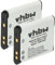 vhbw 2X Batteries Compatible avec Nikon CoolPix S3300, S4100, S4150, S3700, S3600, S3500 Appareil Photo, Reflex numérique (600mAh, 3,7V, Li-ION)