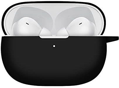 GMUJIAO Custodia per Redmi Buds 4 PRO,Silicone Liquido Custodia,Redmi Buds 4 PRO Custodia Protettiva,Custodia Protettiva in Silicone[Antiurto]-Nero