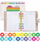 3000 Stück Lochverstärkungsaufkleber, 20 Farbdesigns Papierlochschützer Bunte selbstklebende Lochverstärkungskreisaufkleber für Loseblatt-Papierbögen (außen 13mm, innen 6.5mm)