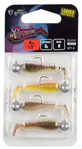 Fox Rage Ultra UV Micro Spikey Fry 4cm 3g Mixed Colour Qty 4 NMC041