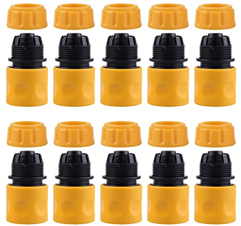 KOSHIFU 10 Pz Raccordi Tubo Irrigazione Attacco Rapido 1/2 Raccordi per Tubo da Giardino Giunzione Quick Connect Acqua