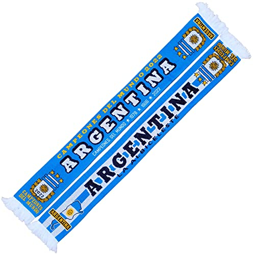 Generisch Argentina, Argentinien WELTMEISTER SCHAL 2022, Argentinien Schal WM-Sieger Schal (Strickschal), Souvenirschal