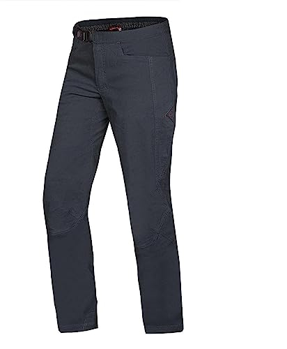 Ocun M Honk Pants Grau - Komfortable robuste Herren Kletterhose, Größe L - Farbe Anthracite Ebony