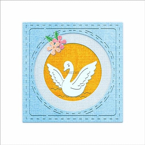 XMZZMX Metall-Stanzformen für Kartenherstellung, Papierprägung, Stanz-Set, Aufbewahrungstaschen, Zubehör, Scrapbooking-Schablonen